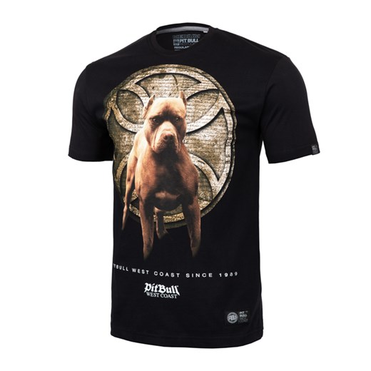 Wielokolorowy t-shirt męski Pit Bull z krótkim rękawem 