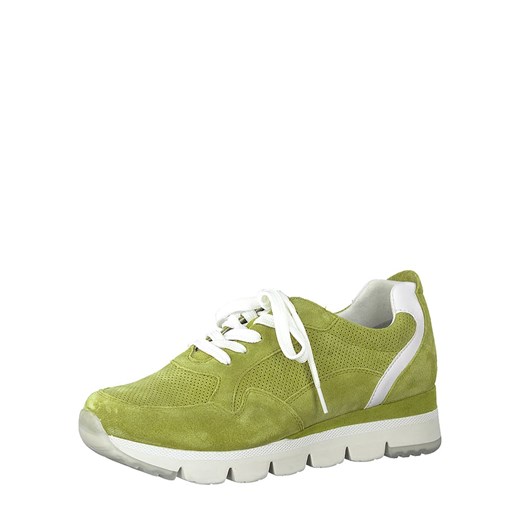 Skórzane sneakersy w kolorze zielonym  Marco Tozzi 39 Limango Polska okazja 