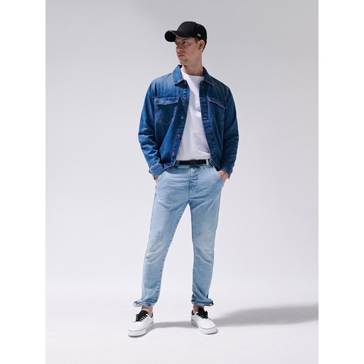 Jeansy męskie Cropp bez wzorów casual 
