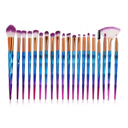 20 x ZESTAW PĘDZLI DO Makijażu UNICORN JEDNOROŻEC Zoeva Onbeauty