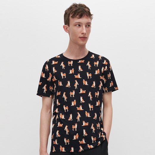 Reserved t-shirt męski z krótkim rękawem młodzieżowy