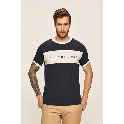 T-shirt męski wielokolorowy Tommy Hilfiger z krótkim rękawem 