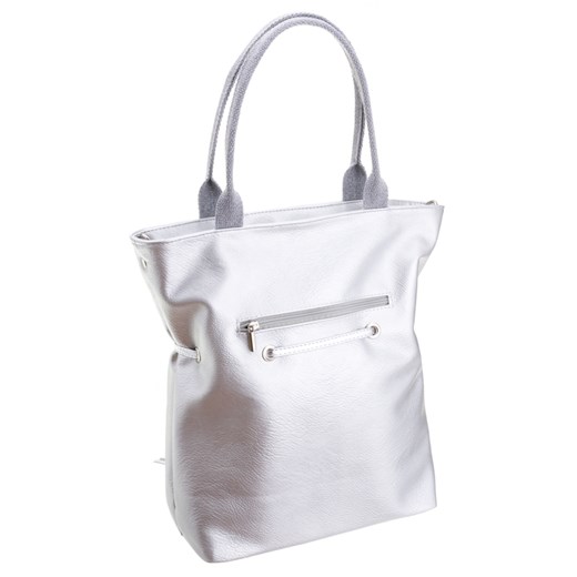 Shopper bag Badura ze skóry ekologicznej z frędzlami na ramię mieszcząca a7 