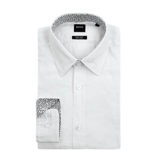 Koszula lniana o kroju regular fit model ‘Lukas’ BOSS Hugo Boss  L promocyjna cena Peek&Cloppenburg  
