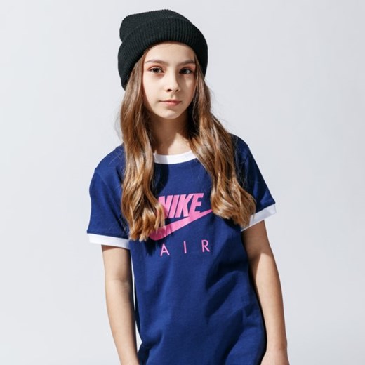 Bluzka dziewczęca Nike w nadruki z krótkim rękawem 