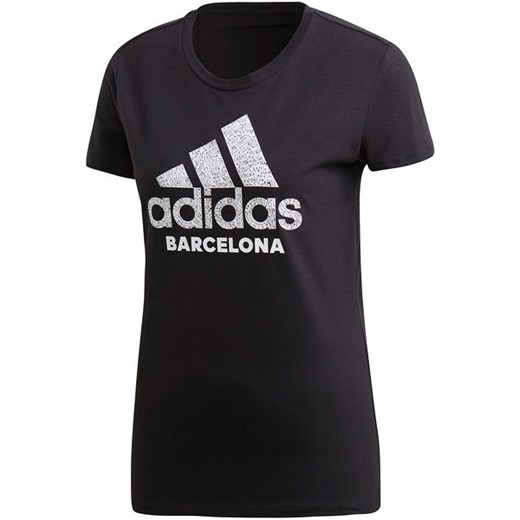 Koszulka damska Barcelona Adidas (black/white) adidas  S okazyjna cena SPORT-SHOP.pl 