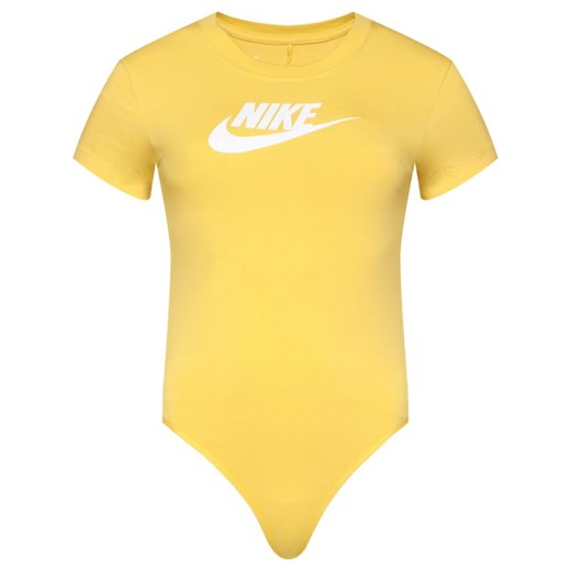 Bluzka damska żółta Nike z krótkim rękawem 
