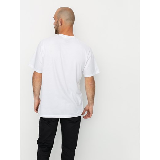 T-shirt męski Element biały z krótkimi rękawami bawełniany 