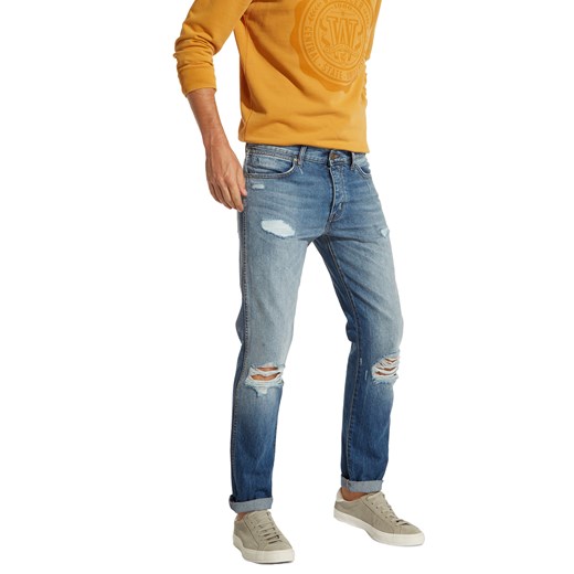 Wrangler jeansy męskie bez wzorów