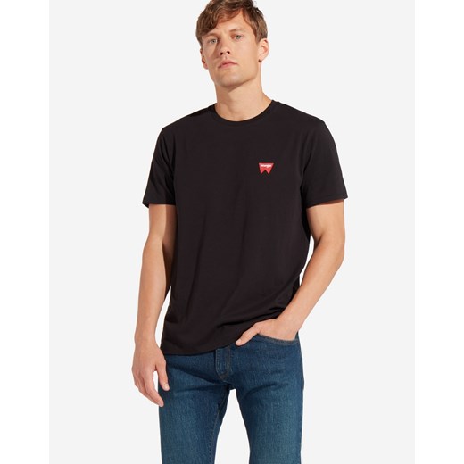 T-shirt męski Wrangler z krótkimi rękawami na wiosnę bez wzorów 