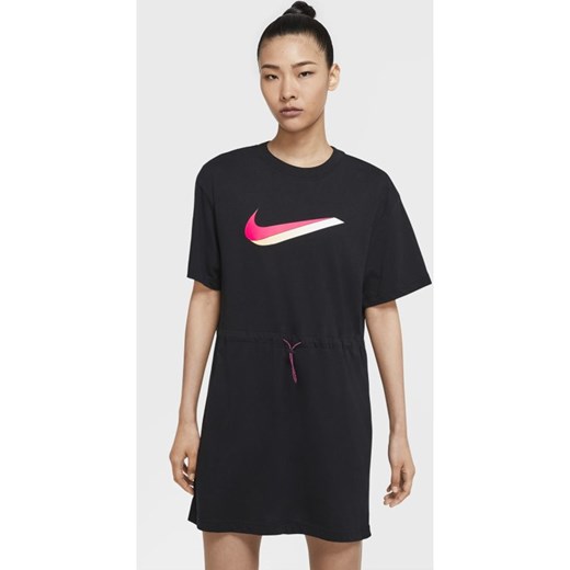 Sukienka Nike z krótkim rękawem z okrągłym dekoltem mini 