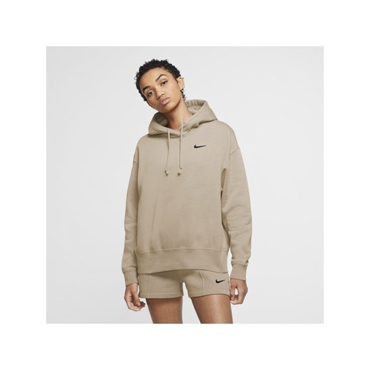 Damska dzianinowa bluza z kapturem Nike Sportswear - Kremowy Nike XL Nike poland