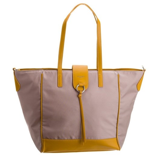 Shopper bag David Jones bez dodatków matowa ze skóry ekologicznej na ramię 