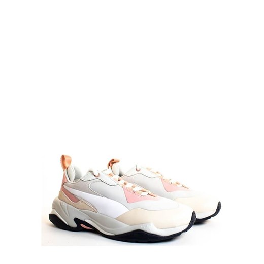 Buty sportowe damskie Puma sneakersy młodzieżowe sznurowane na płaskiej podeszwie bez wzorów 