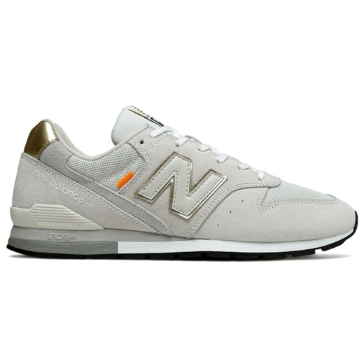 Beżowe buty sportowe męskie New Balance new 997 sznurowane z zamszu 