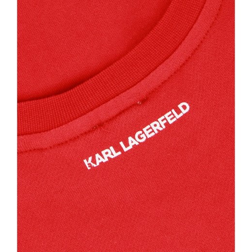 Bluza dziewczęca Karl Lagerfeld czerwona 