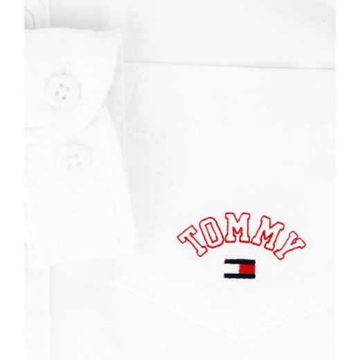 Koszula chłopięca Tommy Hilfiger biała bez wzorów 