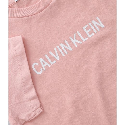 Bluzka dziewczęca Calvin Klein z krótkim rękawem letnia 