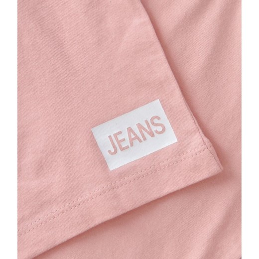 Bluzka dziewczęca Calvin Klein z napisami z jeansu 
