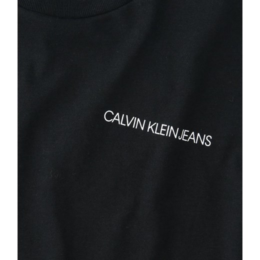 Bluzka dziewczęca Calvin Klein z krótkim rękawem z napisami 