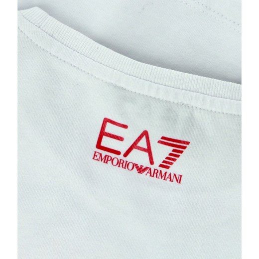 T-shirt chłopięce Emporio Armani biały z krótkim rękawem 