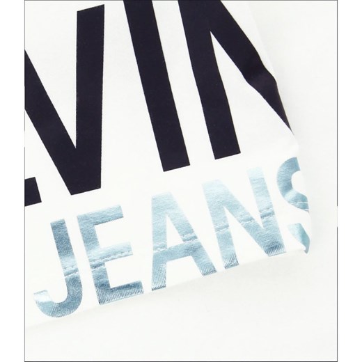 T-shirt chłopięce Calvin Klein jeansowy z krótkimi rękawami 