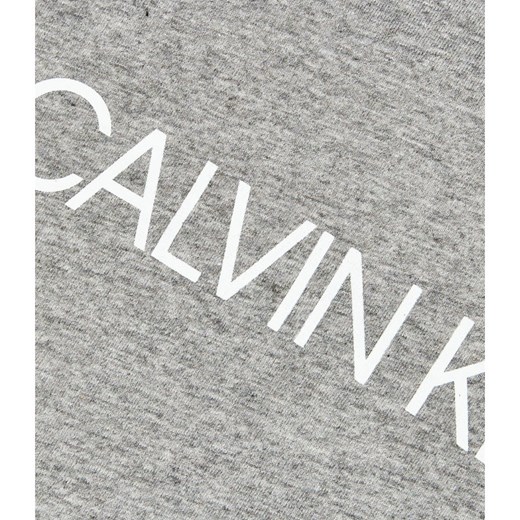 T-shirt chłopięce Calvin Klein z napisem z krótkim rękawem 