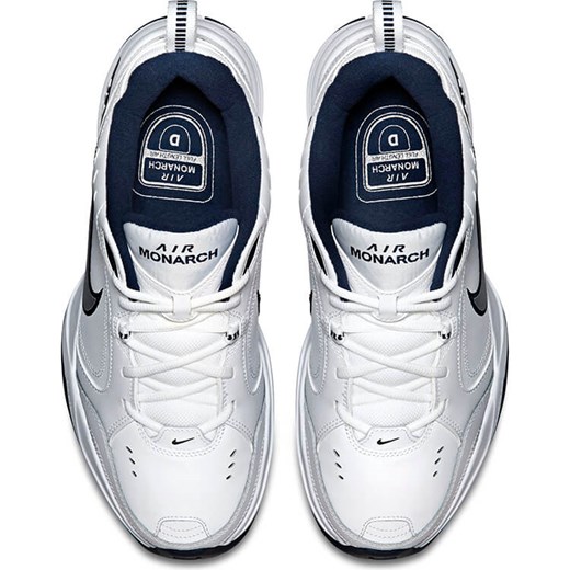 Buty sportowe męskie białe Nike z tworzywa sztucznego sznurowane 