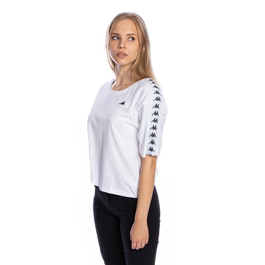 Koszulka damska Kappa Glanda T-shirt biała Kappa S bludshop.com promocyjna cena