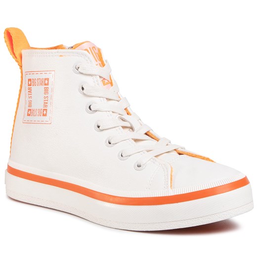 Sneakersy BIG STAR - GG274079 White/Orange   41 eobuwie.pl