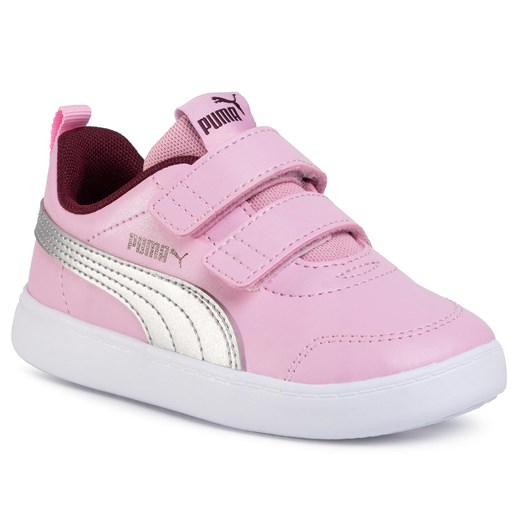 Sneakersy PUMA - Courtflex V2 V Inf 371544 10 Pale Pink/Puma Silver   20 eobuwie.pl