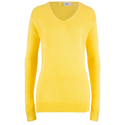Sweter damski żółty BPC Collection 