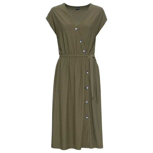 Sukienka Bonprix zielona midi dzienna