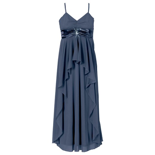Bonprix sukienka karnawałowa maxi z aplikacjami  na ramiączkach elegancka 