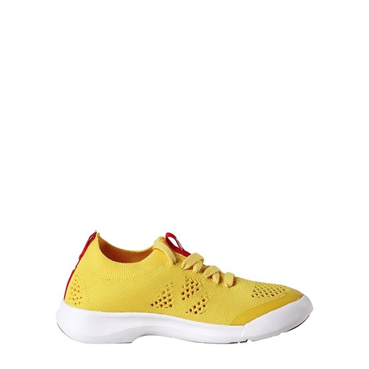 Żółte buty sportowe dziecięce Reima bez wzorów sznurowane 