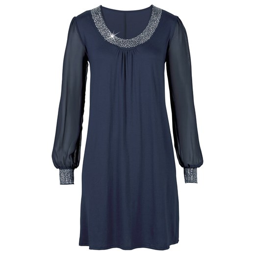 Sukienka z aplikacją ze sztrasów | bonprix