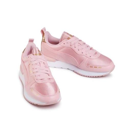Buty sportowe damskie Puma różowe sznurowane 