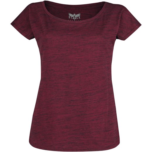 Black Premium by EMP - Rotes T-Shirt in Melange-Optik - T-Shirt - bordowy   S EMP