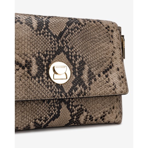 Coccinelle Liya Python Torebka Brązowy