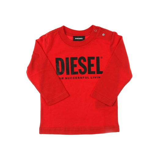 Diesel Bluzy Niemowlęce dla Chłopców, czerwony, Bawełna, 2019, 12 M 18M 6M  Diesel 18M RAFFAELLO NETWORK
