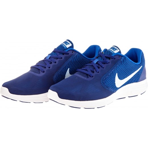 Buty sportowe męskie Nike revolution niebieskie sznurowane 
