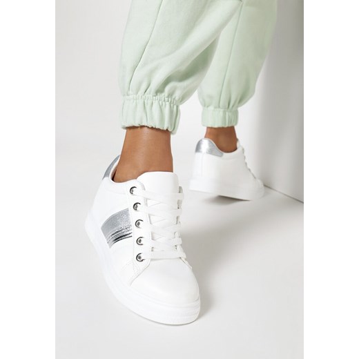 Buty sportowe damskie białe Born2be sneakersy młodzieżowe 