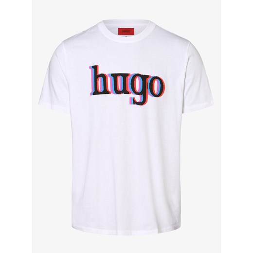 HUGO - T-shirt męski – Dontrol, biały