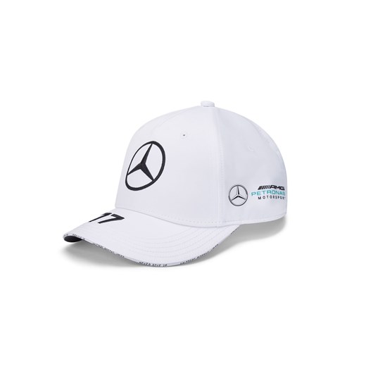 Czapka męska baseballowa biała Valtteri Bottas Mercedes AMG F1 2020  Mercedes Amg Petronas F1 Team uniwersalny gadzetyrajdowe.pl