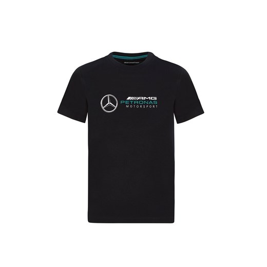 T-shirt chłopięce czarny Mercedes Amg Petronas F1 Team 