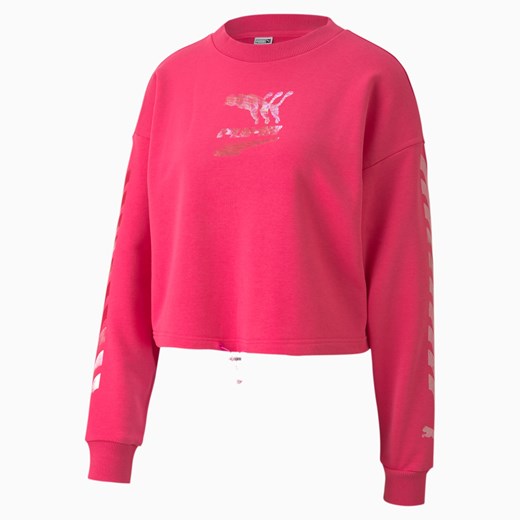 PUMA Damski Sweter Z okrągłym Kołnierzem Evide, Różowy, rozmiar XS, Odzież Puma  L PUMA EU
