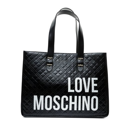 Shopper bag Love Moschino bez dodatków elegancka na ramię duża 