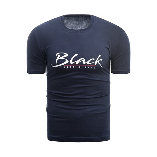 Wyprzedaż koszulka t-shirt  Black - granatowa Risardi  M  wyprzedaż 
