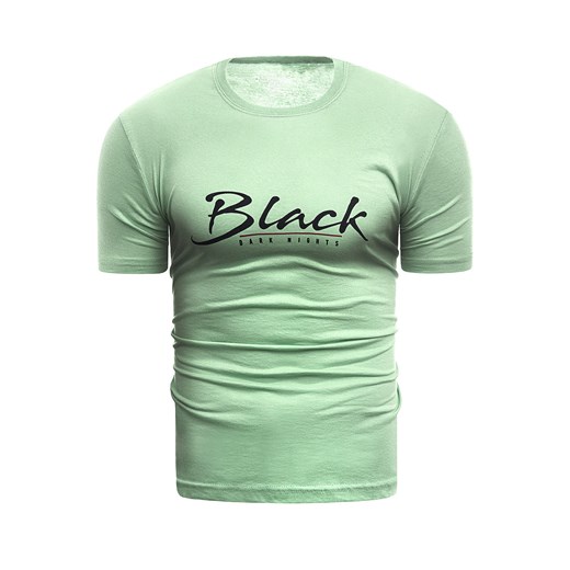 Wyprzedaż koszulka t-shirt  Black - pistacjowy  Risardi XXL promocja  