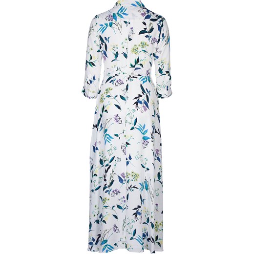 Biała sukienka BANANA REPUBLIC maxi w kwiaty koszulowa luźna 